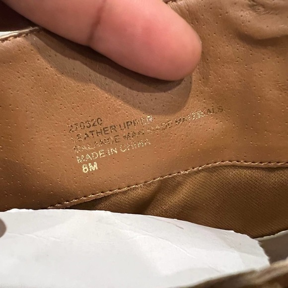 NWB Iman Women Brown Leather Upper Signature Logo Riding Boots Zip High Size 8M - Picture 4 of 7